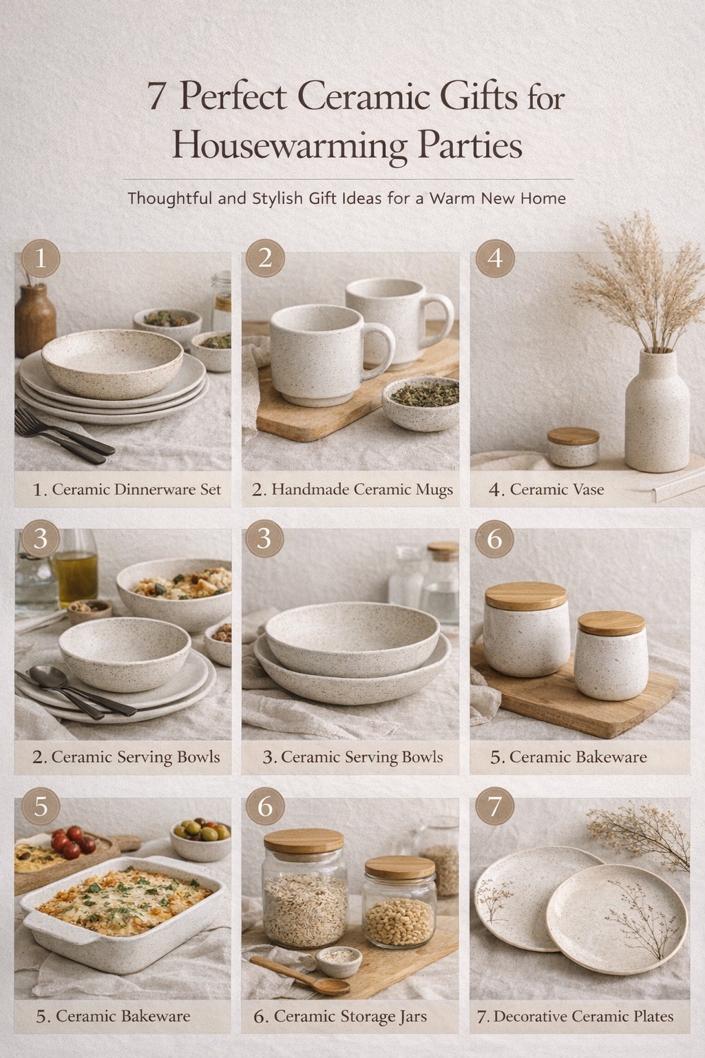 “7 Perfect Ceramic Gifts for Housewarming Parties”