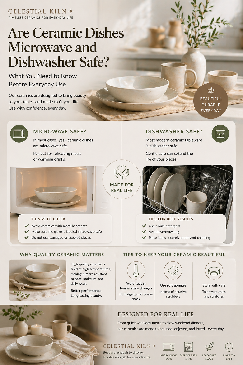 Are Ceramic Dishes Microwave and Dishwasher Safe?
