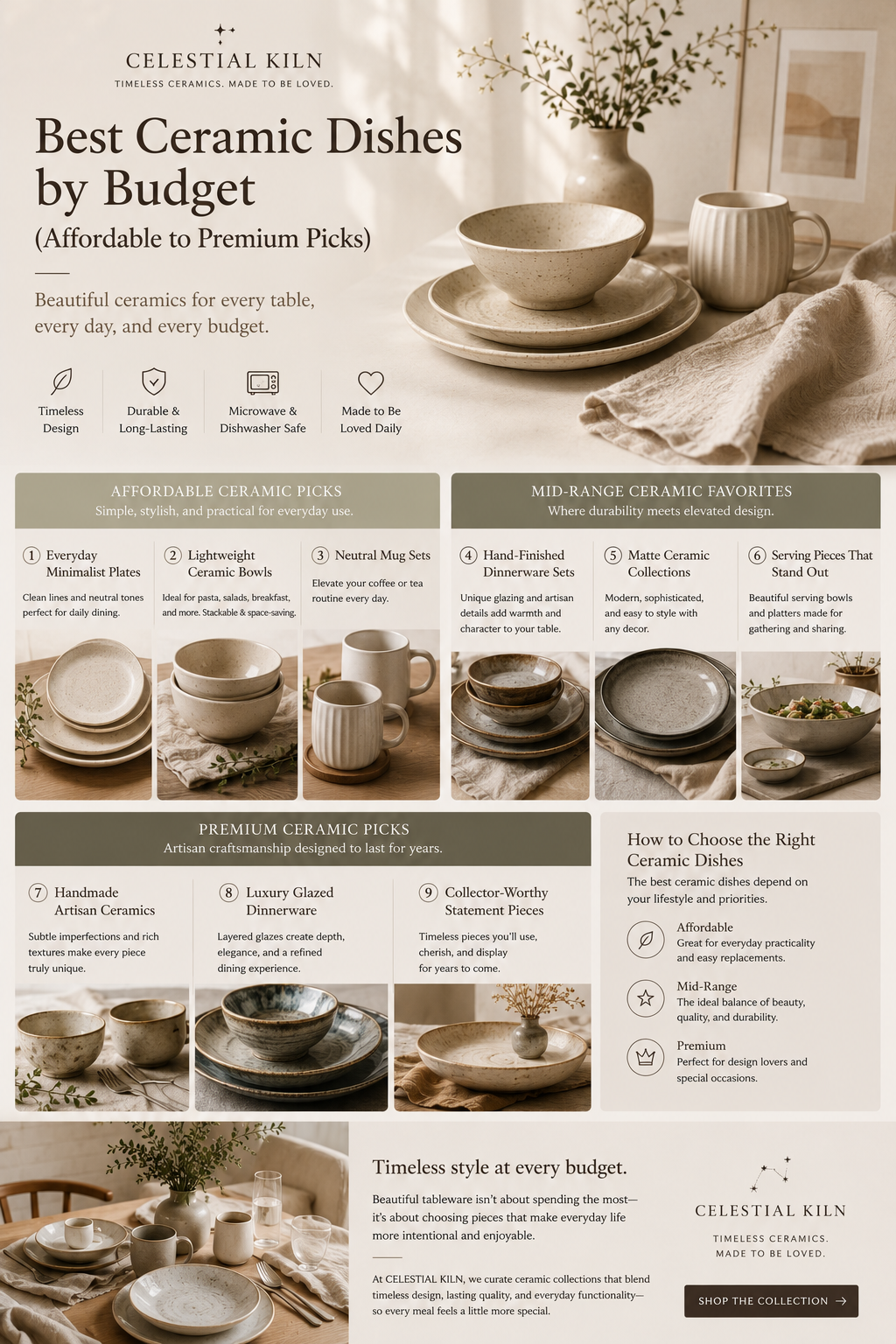Best Ceramic Dishes by Budget (Affordable to Premium Picks)