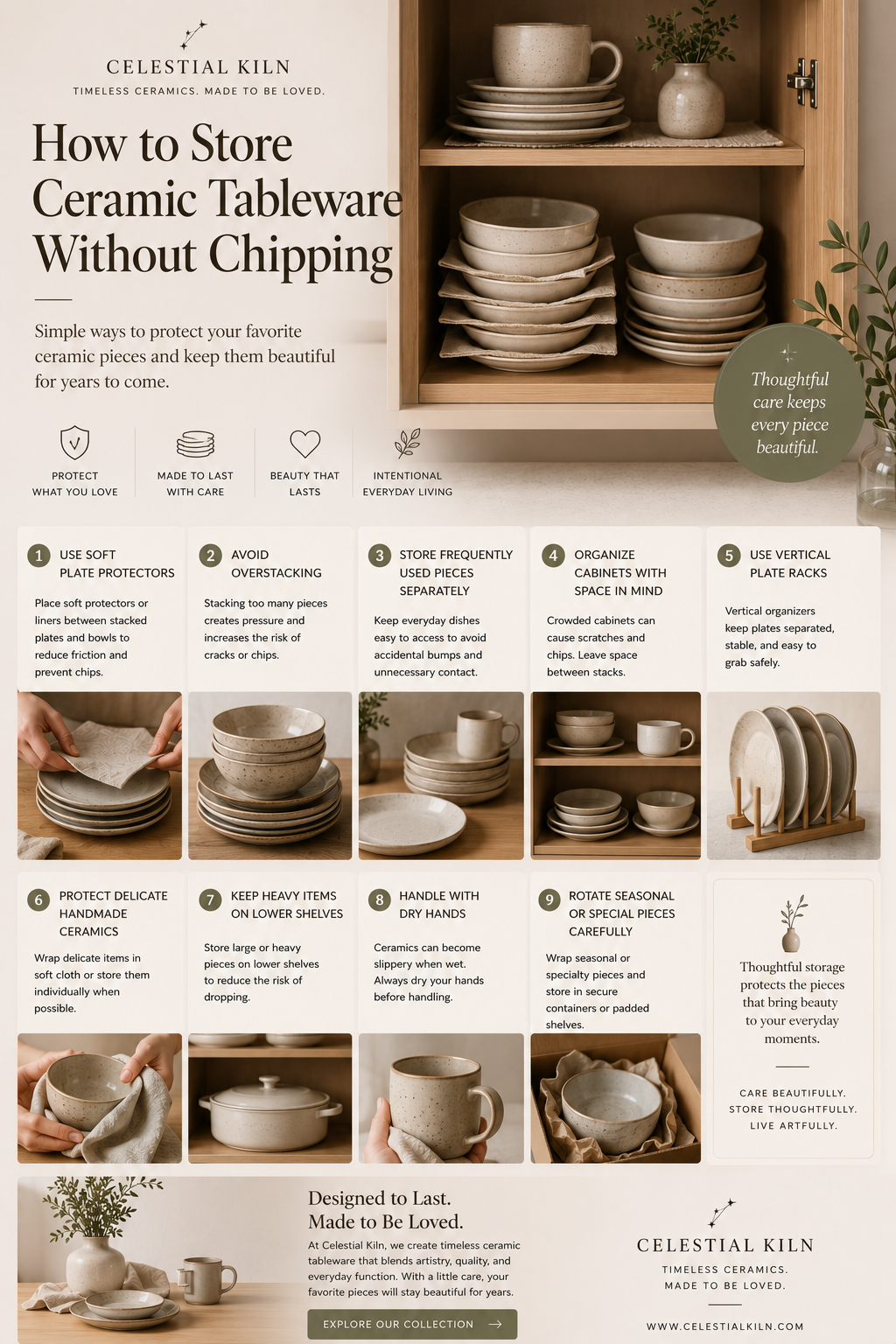“How to Store Ceramic Tableware Without Chipping”