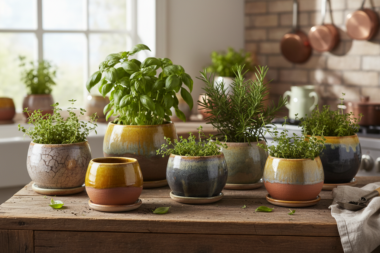 Ceramic Herb Planters