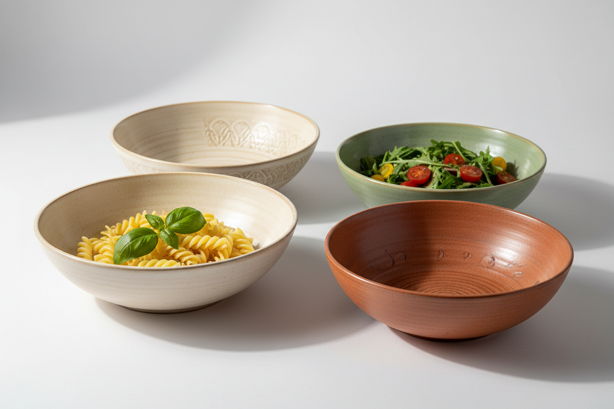 Ceramic Pasta & Salad Bowls