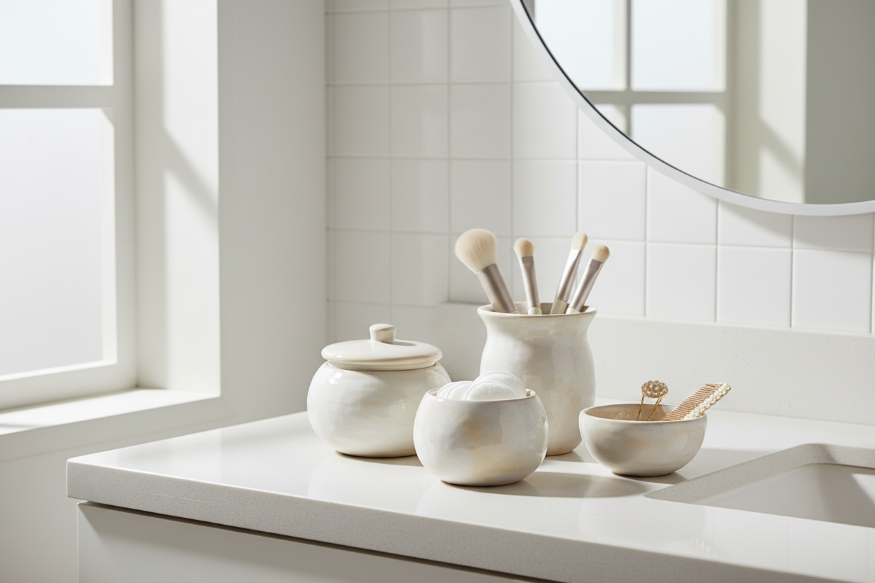 Ceramic Vanity Containers