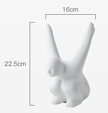 Ceramic Joe Creative Body Art Ornaments Handmade White Ceramic Home Desktop Decorative Art (Fly-9in)