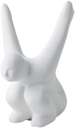 Ceramic Joe Creative Body Art Ornaments Handmade White Ceramic Home Desktop Decorative Art (Fly-9in)