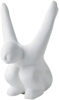 Ceramic Joe Creative Body Art Ornaments Handmade White Ceramic Home Desktop Decorative Art (Fly-9in)
