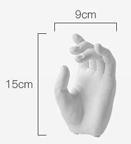Ceramic Joe Creative Body Art Ornaments Handmade White Ceramic Home Desktop Decorative Art (Hand-6in)