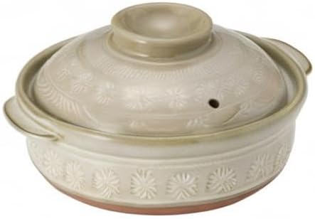 TIKUSAN Donabe Japanese Hot Pot Banko Ware Made in Japan (6 go(30 fl oz.))