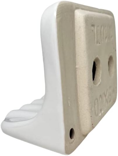 Tenedos White Glazed Ceramic Soap Dish Holder for Bathroom Wall – Bathroom Accessory Kit, Not for Flat Surface Installation, Mount with Tile Adhesion