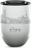 Beijing Skyline Wine Tumbler, Asia Skyline 12oz Wine Tumbler, Custom Wine Tumblers Gift For Birthday, Spill Resistant Tumblers for Women, Personalized Wine Tumbler