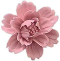 Peony，2.76" Ceramic Flower Wall Art, Artificial 3D Flower Wall Art, Handmade 3D Wall Art Hanging Sculpture, Porcelain Flower Wall Decoration for Home Office Decor (Pink)