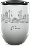Ankara Anatolia Skyline Wine Tumbler, Asia Skyline 12oz Wine Tumbler, Custom Wine Tumblers Gift For Birthday, Spill Resistant Tumblers for Women, Personalized Wine Tumbler