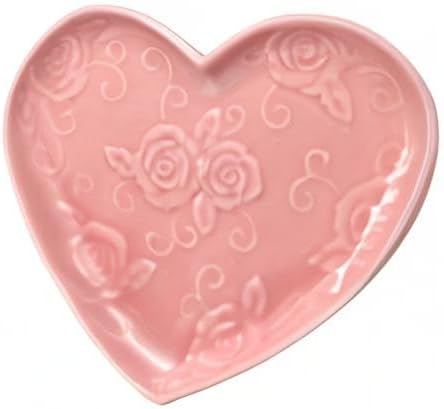 Pfaltzgraff Tearose Heart Salad Dessert Plate, 9" Pink