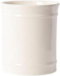 SZUAH Kitchen Ceramic Utensil Holder, Perfect Capacity Utensil Crock, for Kitchen Counter top & Dining Table (Cream, 5.0" x 5.0" x 5.8")