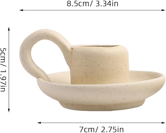 Candle Holder, 2PCS Halloween Nordic Style Ceramic Taper Candlesticks Holders Coffee Table Decor, Christmas Weddings, Desktop Ornaments Home Decor