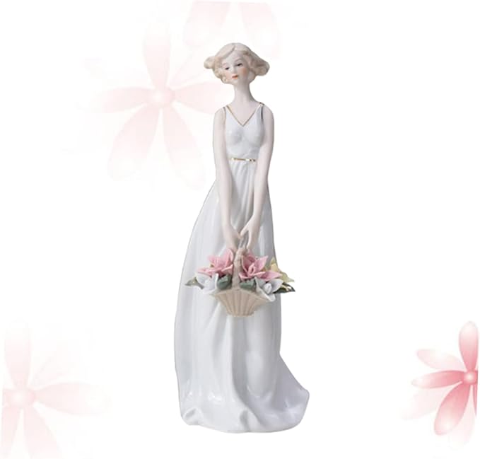 GLEAVI Handmade Ceramic Figure Unique Home Adornment Cute Office Decor Delicate Room Ornament