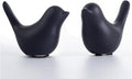 Home Small Statues Ceramic Decor Black Birds Modern Style Decorative Ornaments for Living Room