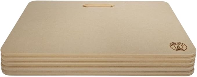 Penguin Pottery School & Studio Pack - Specialty Premium Portable Clay Wedging Board with Built-in Handle for Pottery - For Crafts Arts Ceramics Pottery Tools, Small (Set of 5)