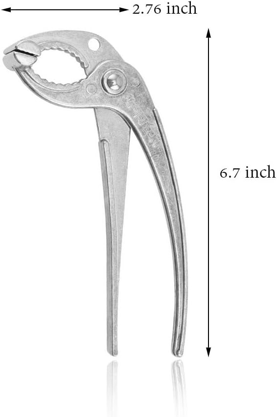 MagiDeal Aluminum Tongs, Holder For Korean Stone Ceramic Bibimbap Bowl(Dolsot,Ddukbaegi), Sizzling Hot Pot 6-2/3 Inch