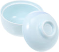 VALICLUD Japanese Porcelain Egg-Shaped Soup Bowl Creative Dessert Stew Dish Ceramic Kitchen Tableware for Home Cooking and Serving