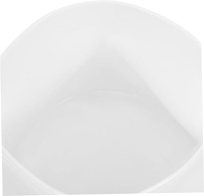 Ciieeo Mini Chinese Teacup: Ceramic Tea Serving Cup Mini Bowl for Teaware White Porcelain Irregular Shape Candle Holder