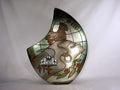 Unique Art Since 1996 14.5" The Crescent Handcrafted and Painted Pottery