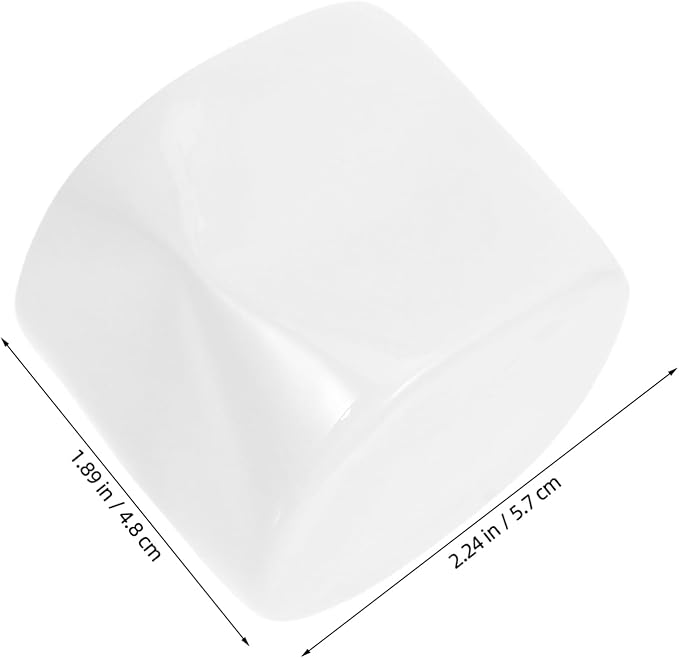 Unique Irregular White Porcelain Cup for Tea Candle Holder Ceramic Bowl for Home Decor and Special Occasions