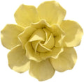 Ceramic Flower Wall Art, Artificial 3D Flower Wall Art, Handmade 3D Wall Art Hanging Sculpture, Porcelain Flower Wall Decoration for Home Office Décor (Yellow，Camellia，2.76")