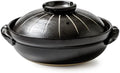 Japanese Ceramic Hot Pot, 3 Quart Clay Pot for Cooking with Lid, Heat Resistant Pot for Stew and Soup, Large Clay Cooking Pots for Nabe Pot and Korean Stone Pot Bibimbap,2800ML,A