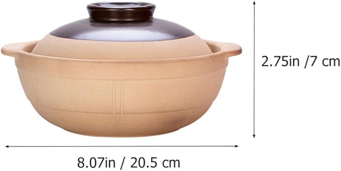 Large Ceramic Bowls, 1 Pc ceramic casserole boiling pot Porcelain Hot Pot Pot korean stone pot Oven enamelware cookware - Soup Pot induction ceramics -20.5X20.5X7CM(20.5X20.5X7CM)