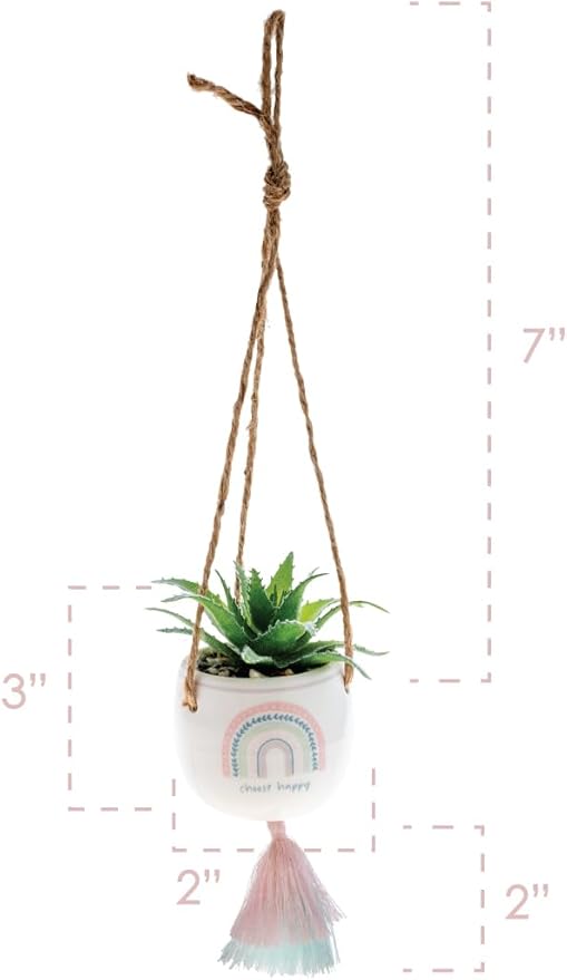 Karma Hanging Succulent Pot Choose Happy