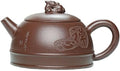 Yixing Clay Teapot 10oz Zisha Tea Pot Chinese Dragon Kungfu Tea Set Kettle (Clay purple 10oz)