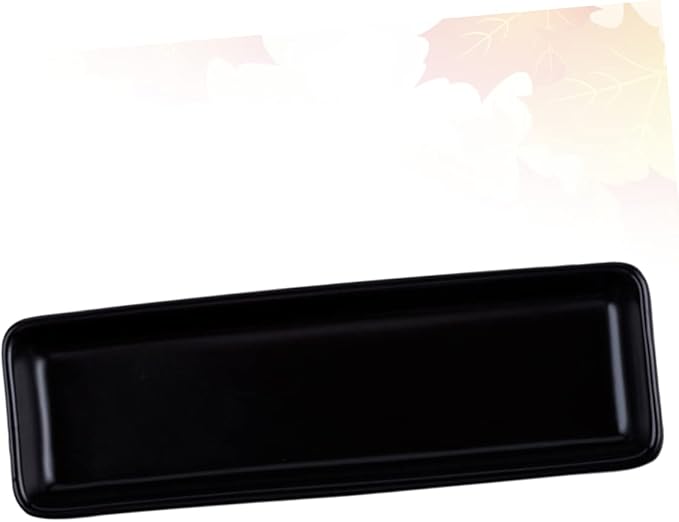 Long Ceramic Sushi Plate Snack Serving Dish Korean Style Decorative Food Tray