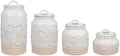 Youngs 61702 Coastal Canister, Set of 4, Cearmic
