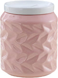 Ceramic Jar with Lid, 25.3oz Food Storage Jar with Airtight Seal Ceramic Lid for Sugar Tea Spice, Coffee Canister Sugar Container (Pink)