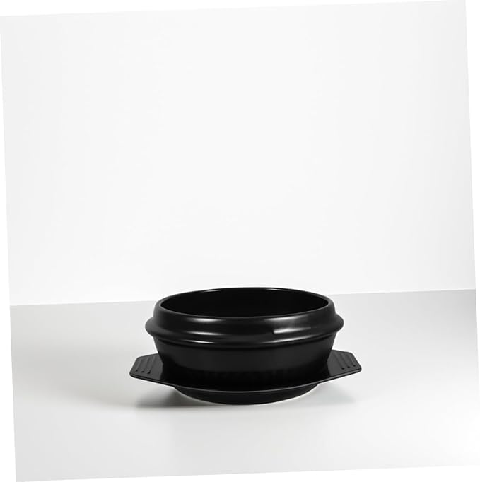 57.2oz Ceramic Korean Stone Pot Soup Cooking Bibimbap Stew Bowl Direct Gas Stove Use