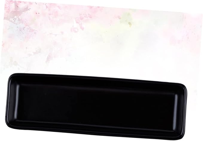 Long Ceramic Sushi Plate Snack Serving Dish Korean Style Decorative Food Tray