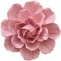 Ceramic Flower Wall Art, Artificial 3D Flower Wall Art, Handmade 3D Wall Art Hanging Sculpture, Porcelain Flower Wall Decoration for Home Office Decor (Pink,Camellia,3.54")