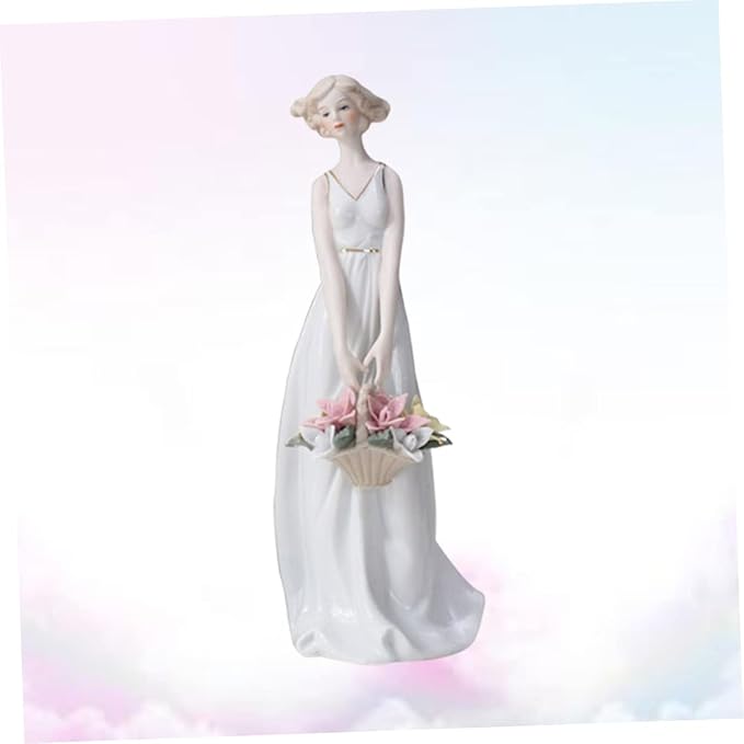 GLEAVI Handmade Ceramic Figure Unique Home Adornment Cute Office Decor Delicate Room Ornament