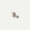 Mora Nano Ramekins Set of 4, 2oz Ceramic Pottery Sauce Cups - Microwave, Oven and Dishwasher Safe - Mushroom
