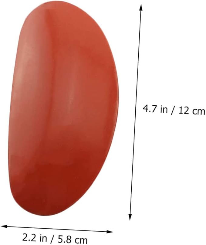 TOPPERFUN 2sets Mud Rib Sculptural Clay Tool for Clay Artists Pottery Ribs for Sculpting Smoothing and Shaping Comfortable Kidney Shape Design Red