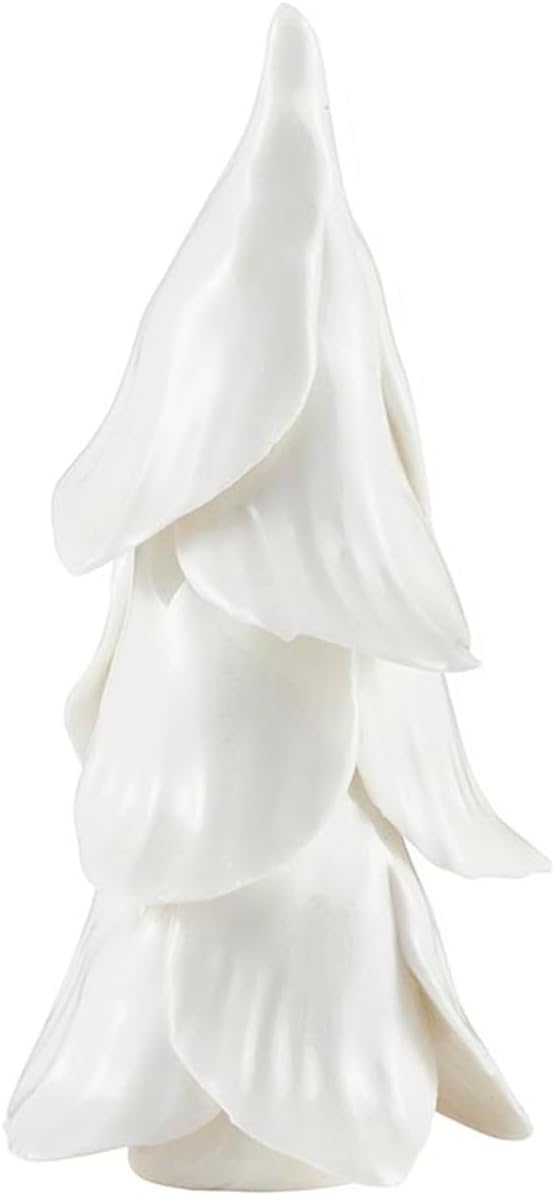 Santa Barbara Design Studio Ceramic Christmas Trees for Table Top Handmade Christmas Decorations, Set of 2, White