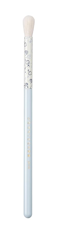 Indigo Artisan Series Eyeshadow Blending Brush - Nylon Bristles for Seamless Crease Work, Porcelain-Patterned Ferrule & Ergonomic Lacquered Handle (QHC 106)