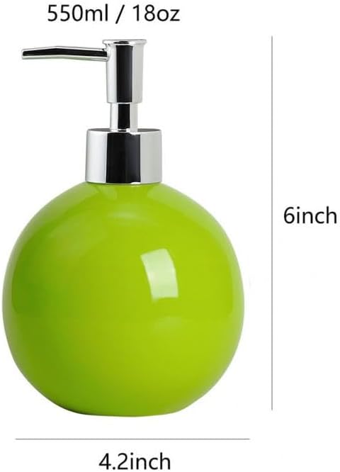 123Arts Ceramic Lotion Bottle Hand Soap Dispenser Liquid Soap Dispenser Soap Lotion Holder