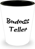 Badass Teller Teller Shot Glass, Fancy Teller Gifts, Ceramic Cup For Friends from Team Leader, gifts, Bestselling gifts, Top selling gifts, Popular gifts, Gift ideas