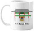 South Korea Landmarks Buk Mug Pottery Ceramic Coffee Porcelain Cup Tableware