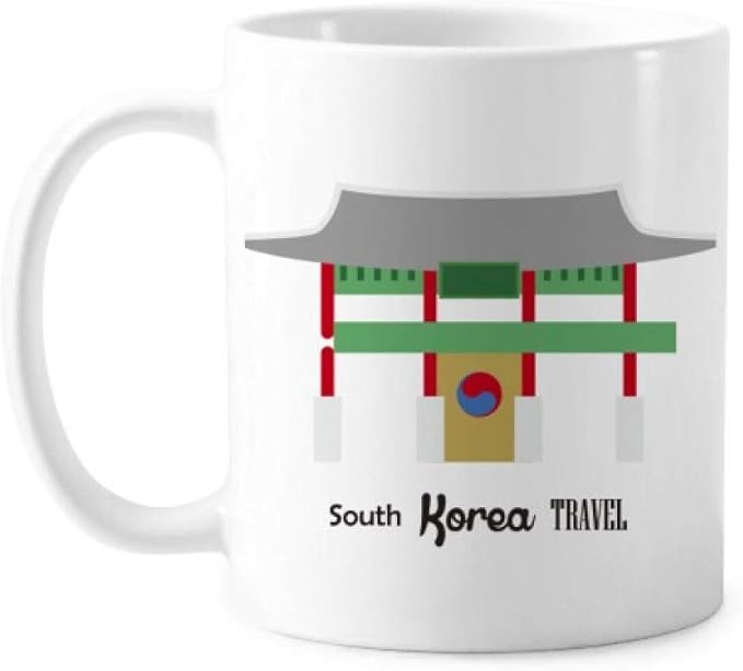 South Korea Landmarks Buk Mug Pottery Ceramic Coffee Porcelain Cup Tableware