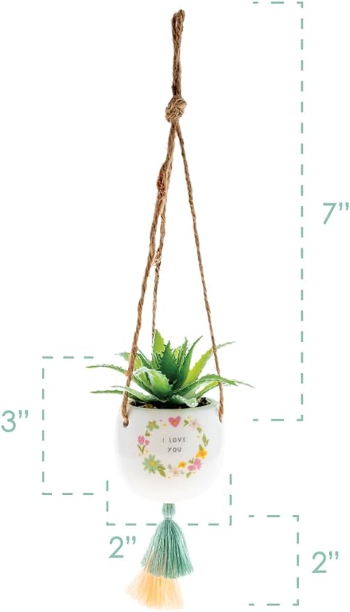Karma Hanging Succulent Pot Love You