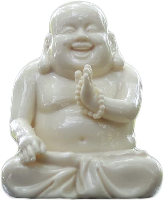 Buddha， Sculpture，Buddha Adornments buddha statue decoration 4" Happy Buddha Statue Ceramics Buddha Figurine And Collectibles Maitreya Home Decor, Car Decor, Yoga Zen Decor, East Asian Décor gifts ( S