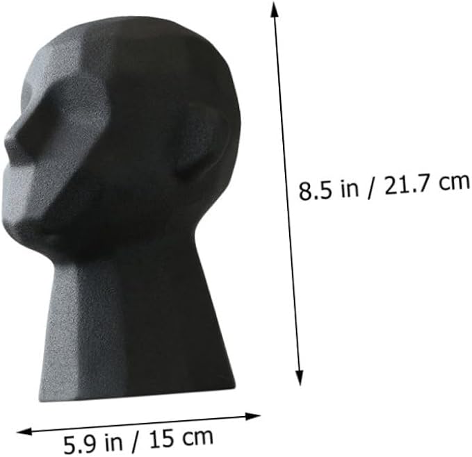 PRETYZOOM Nordic Abstract Portrait Sculpture Decor Ceramic Artware for Home Decoration Creative Art Design Unique for Art Lovers for Living Room and Office